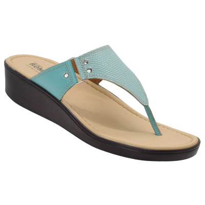 Romulo Sandalia Cuero Verde Mujer Talla 35 Ref 5729 